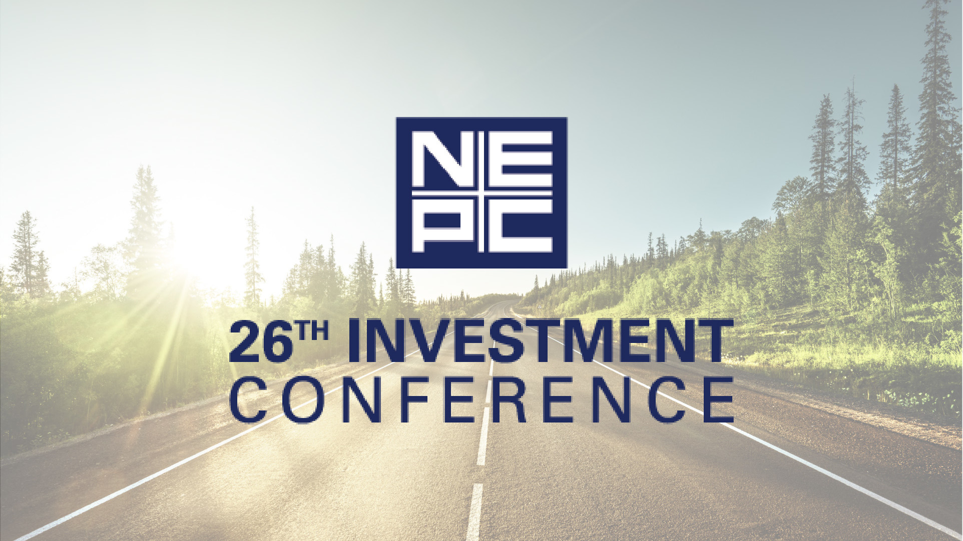 NEPC Client Investment Conference image of road with conference logo