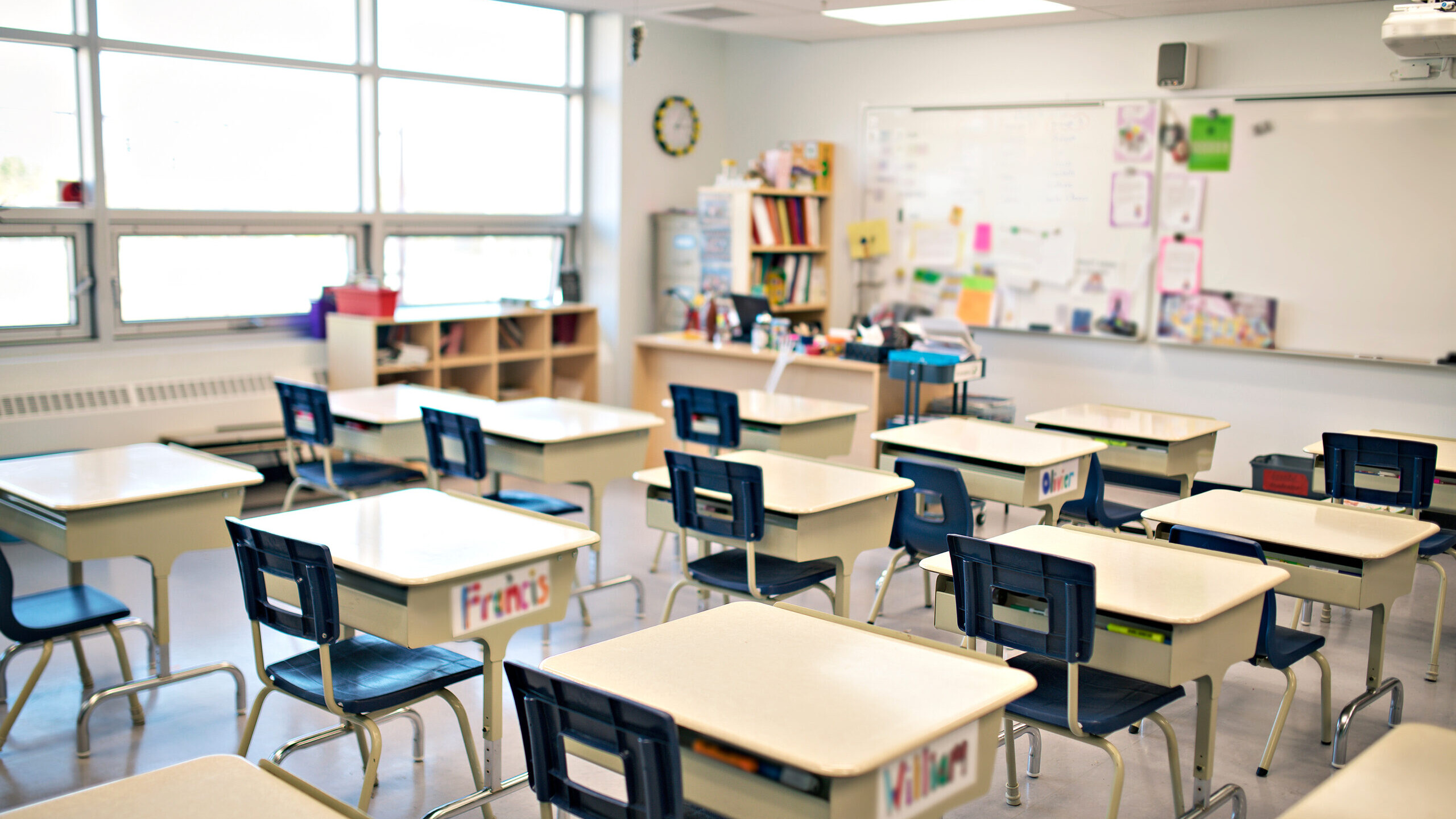 classroom of a daycare center without children and teacher