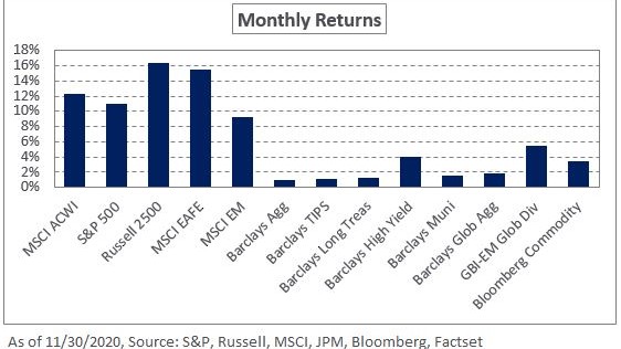 Graph depicting NEPC's November 2020 Market Commentary.