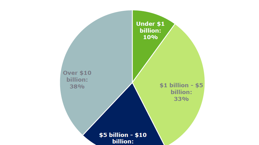 Pie chart showing Firm AUM of Responders.