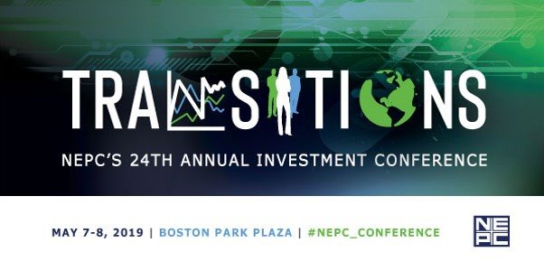 Graphic with the copy 'Transitions : NEPC's 24th annual investment conference.