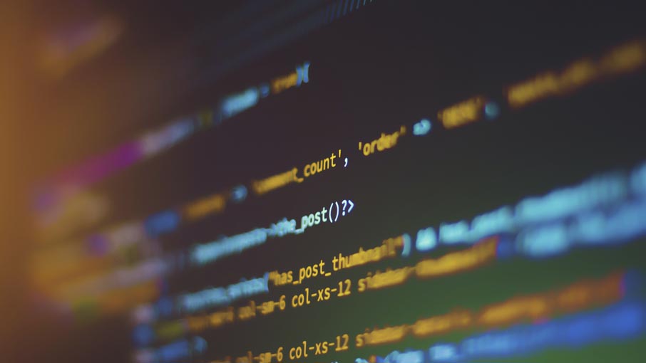 A screen of code.