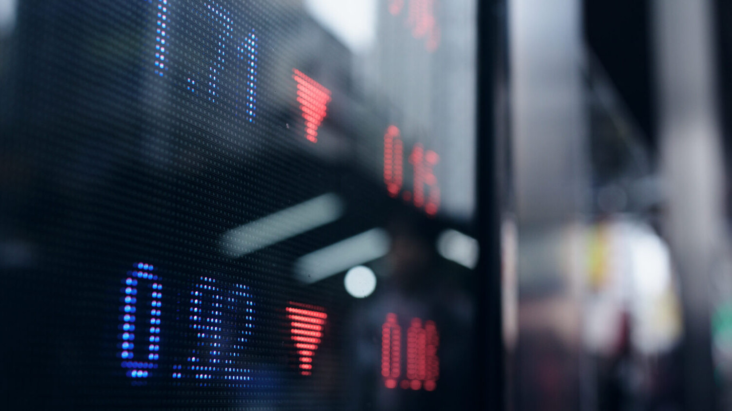 Stock market price display