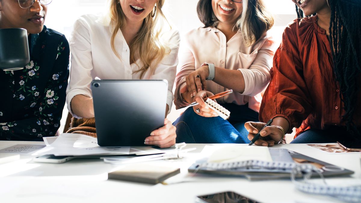 Women startup business meeting