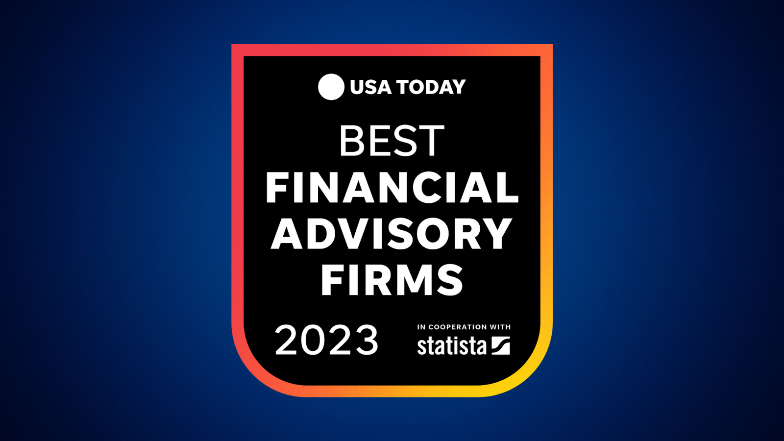 graphic of usa today's 2023 best financial advisory firms