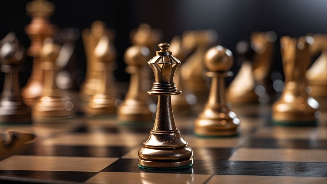 Chess board game concept of business ideas and competition and strategy ideas