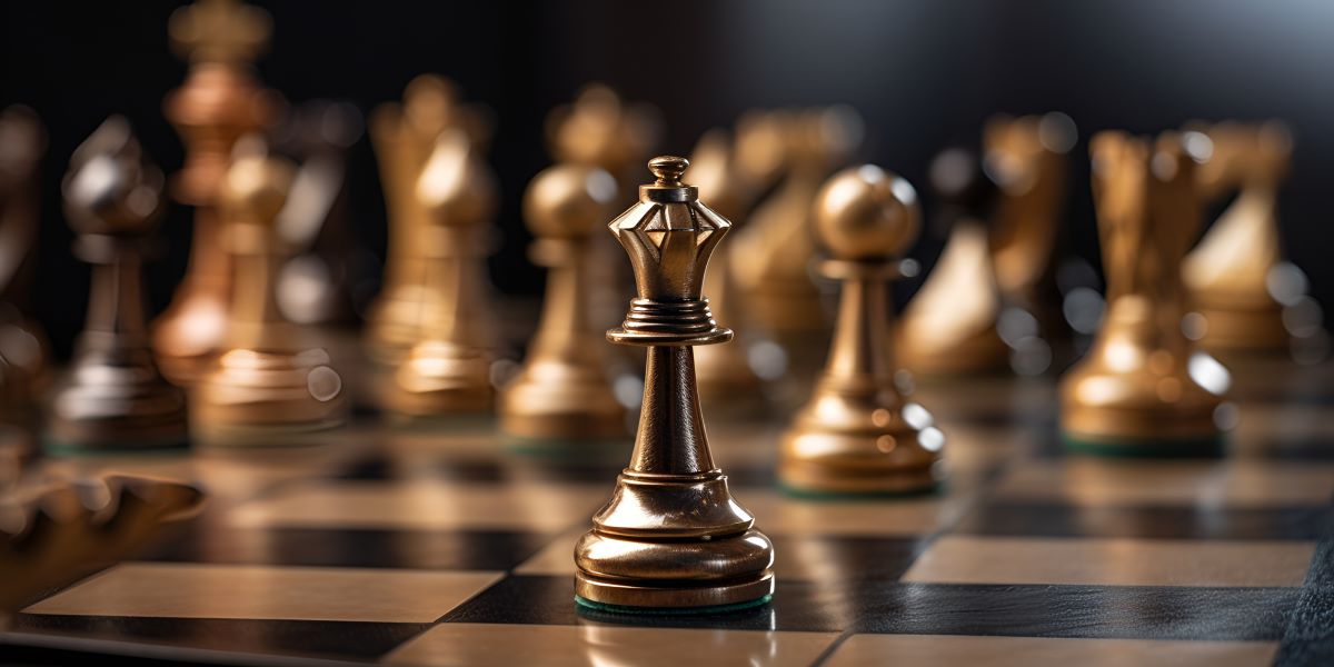 Chess board game concept of business ideas and competition and strategy ideas