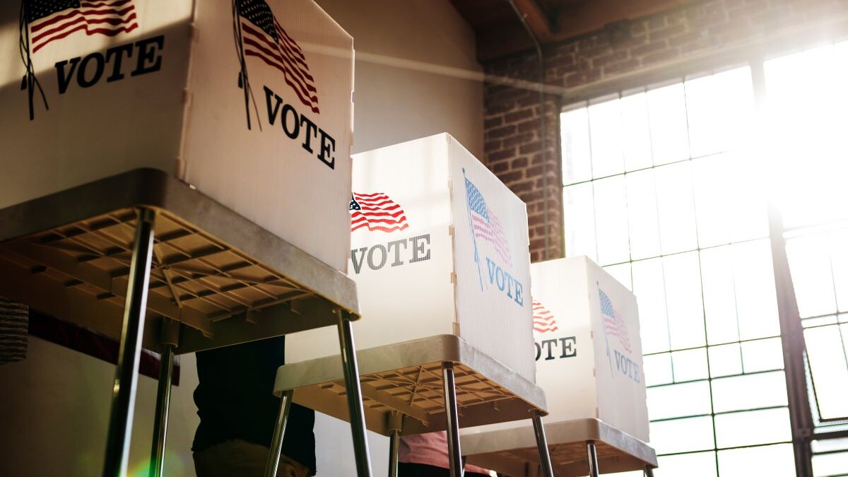 Image of voting poll boxes