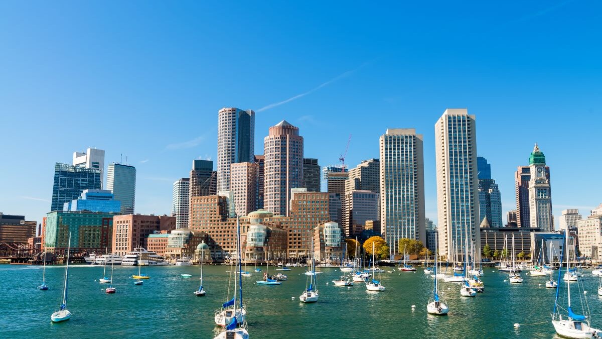 view of the boston skyline