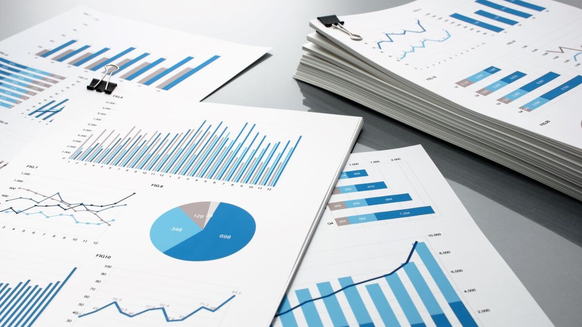 business reports on a table