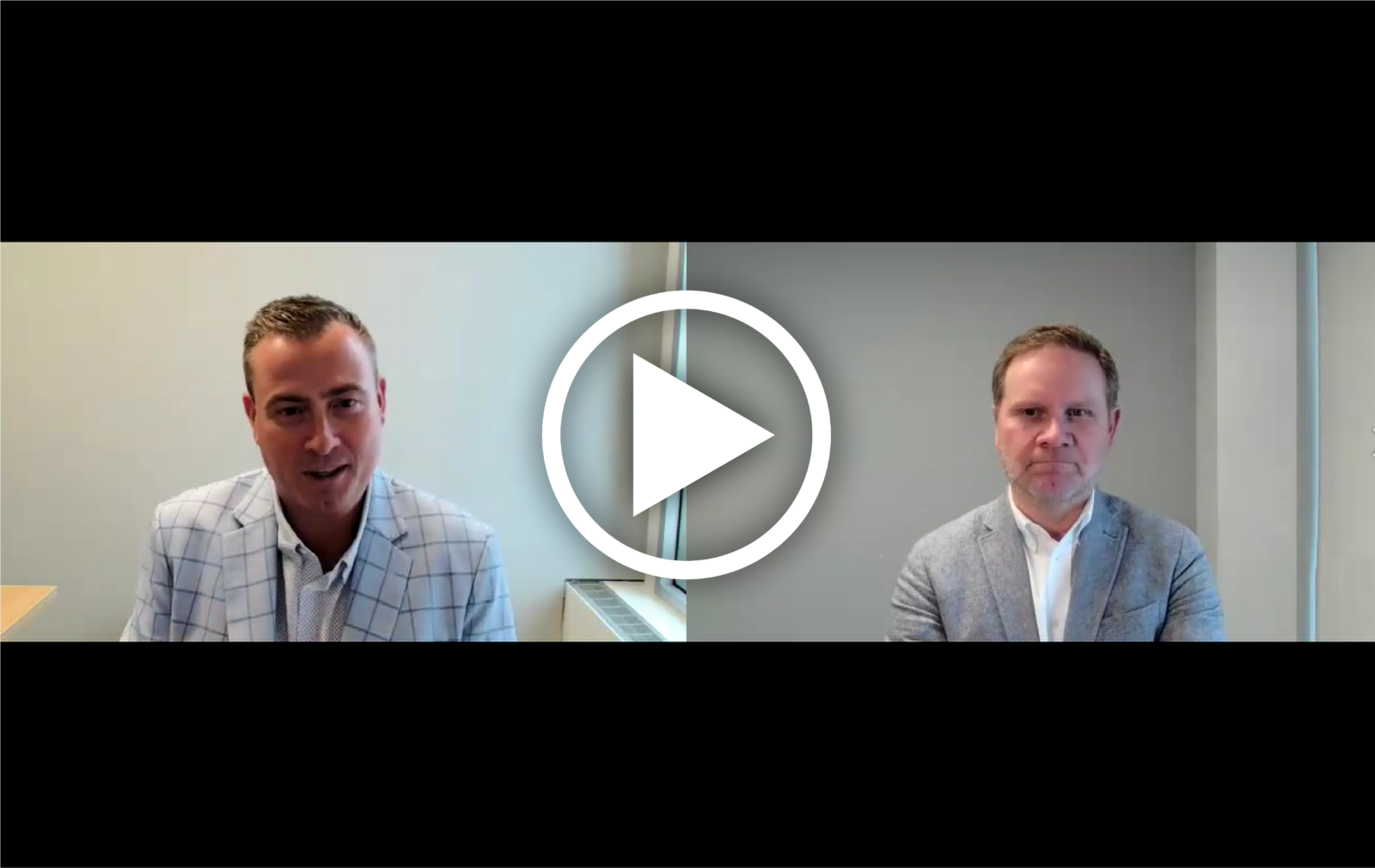 Screenshot of Tim McCusker and Phill Nelson speaking on a webinar
