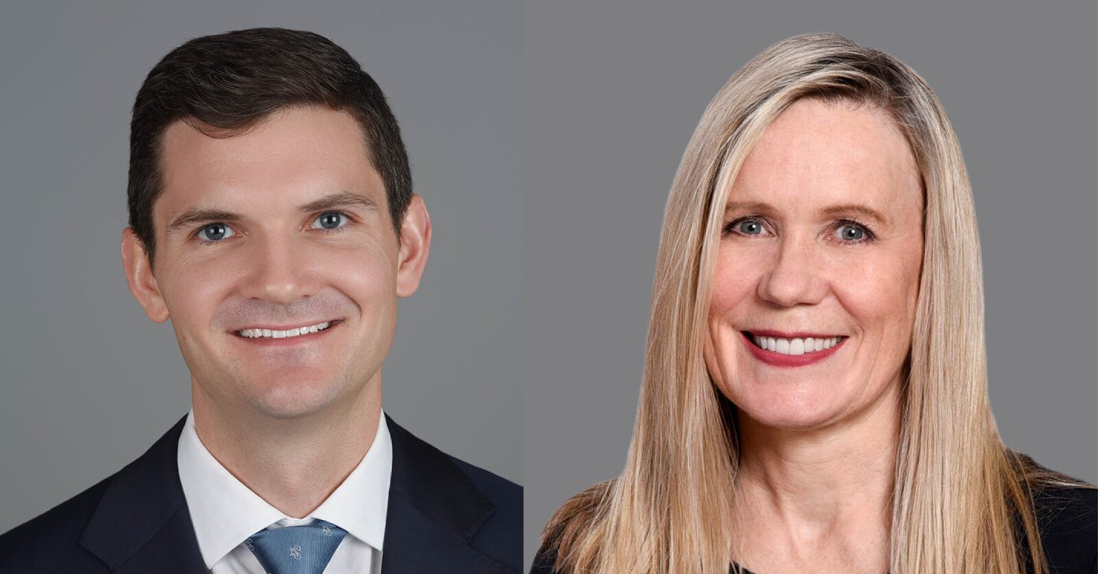 Headshots of NEPCs Colin Hatton and Kristi Hanson