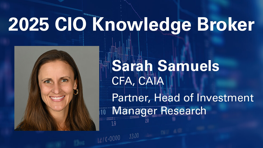 Sarah Samuels, CIO Knowledge Broker 2025 graphic