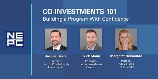 Thumbnail of NEPC's Co-Investments Webinar speakers.