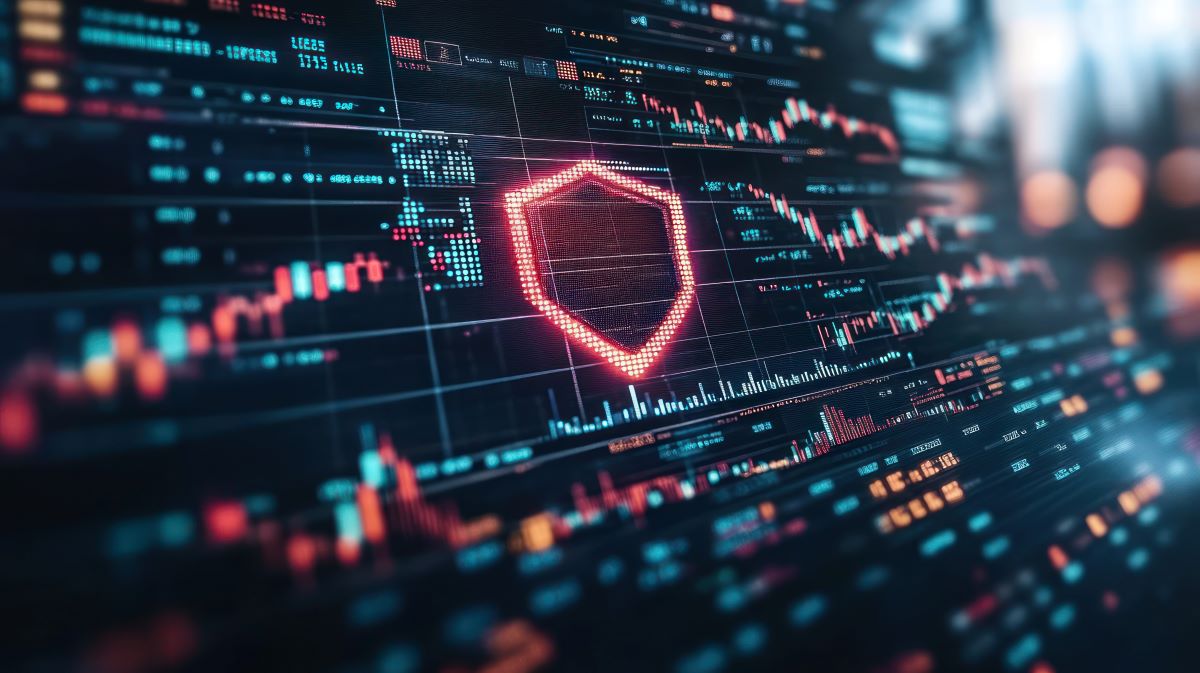 AI generated financial image of charts and financial risk