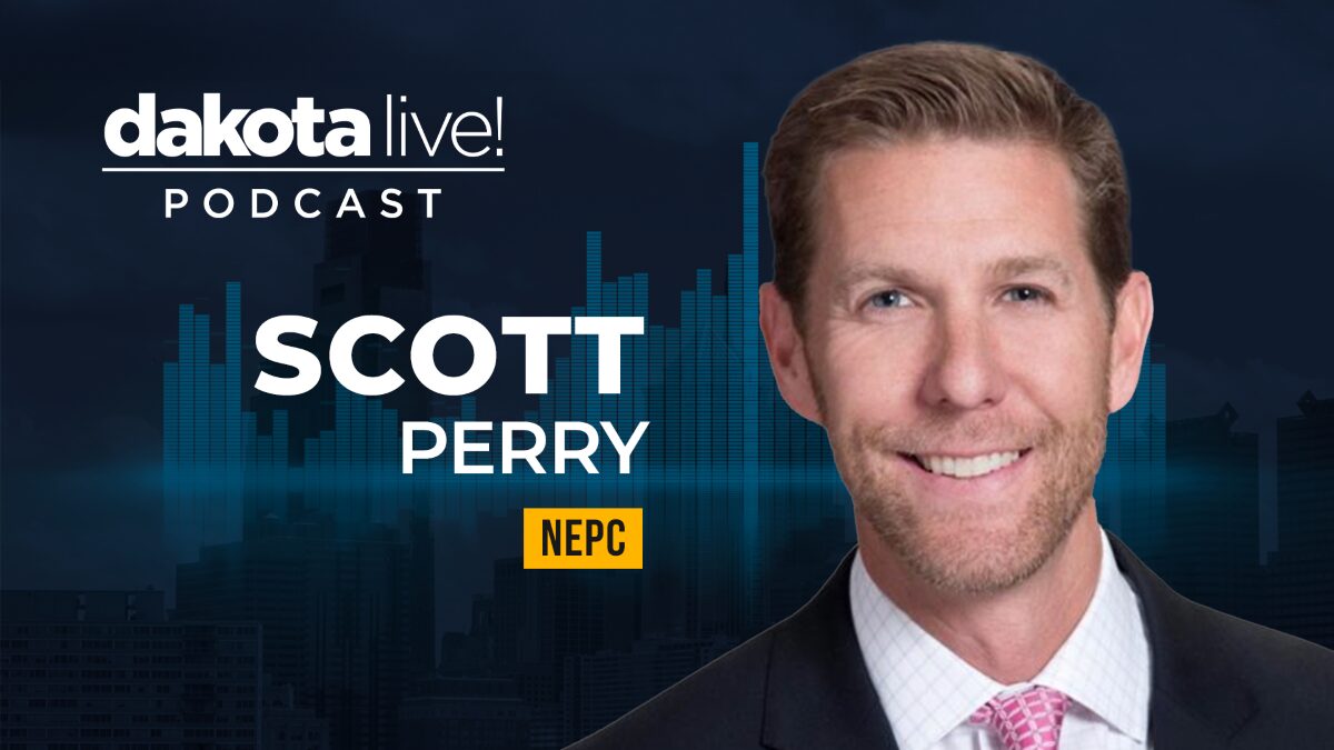 graphic of NEPCs Scott Perry appearing on the Dakota Live Podcast