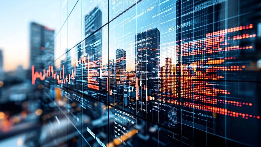 A wide-angle magazine-style photo showing the impact of private equity in diversifying portfolios, with a mix of global markets and emerging sectors