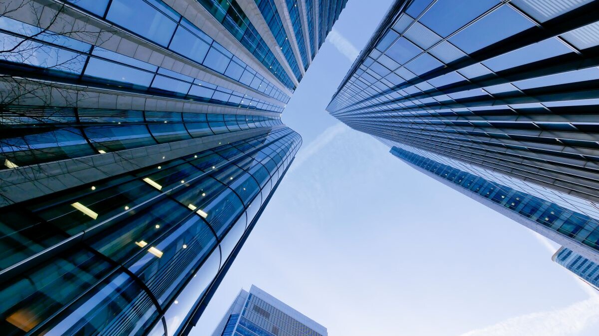 office building skyscraper, working & meeting