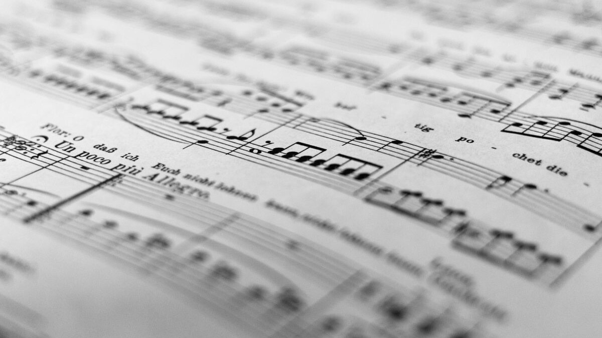 sheet of music