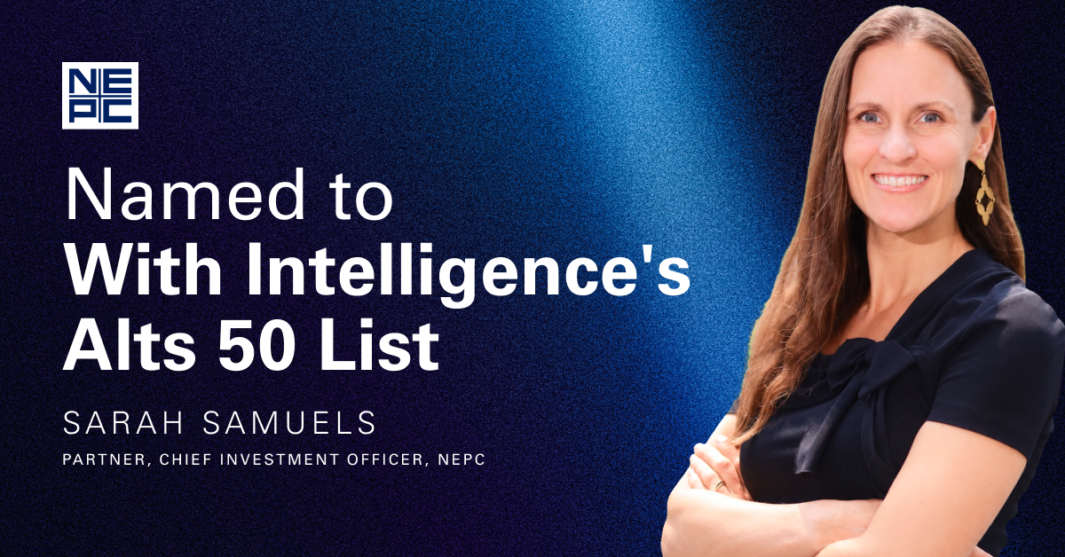 Graphic of Sarah Samuels named to with intelligence alts 50 list
